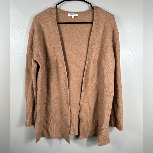 Madewell Women’s Cozy Walker Cardigan Size Small Timber Tan Brown - Picture 2 of 6
